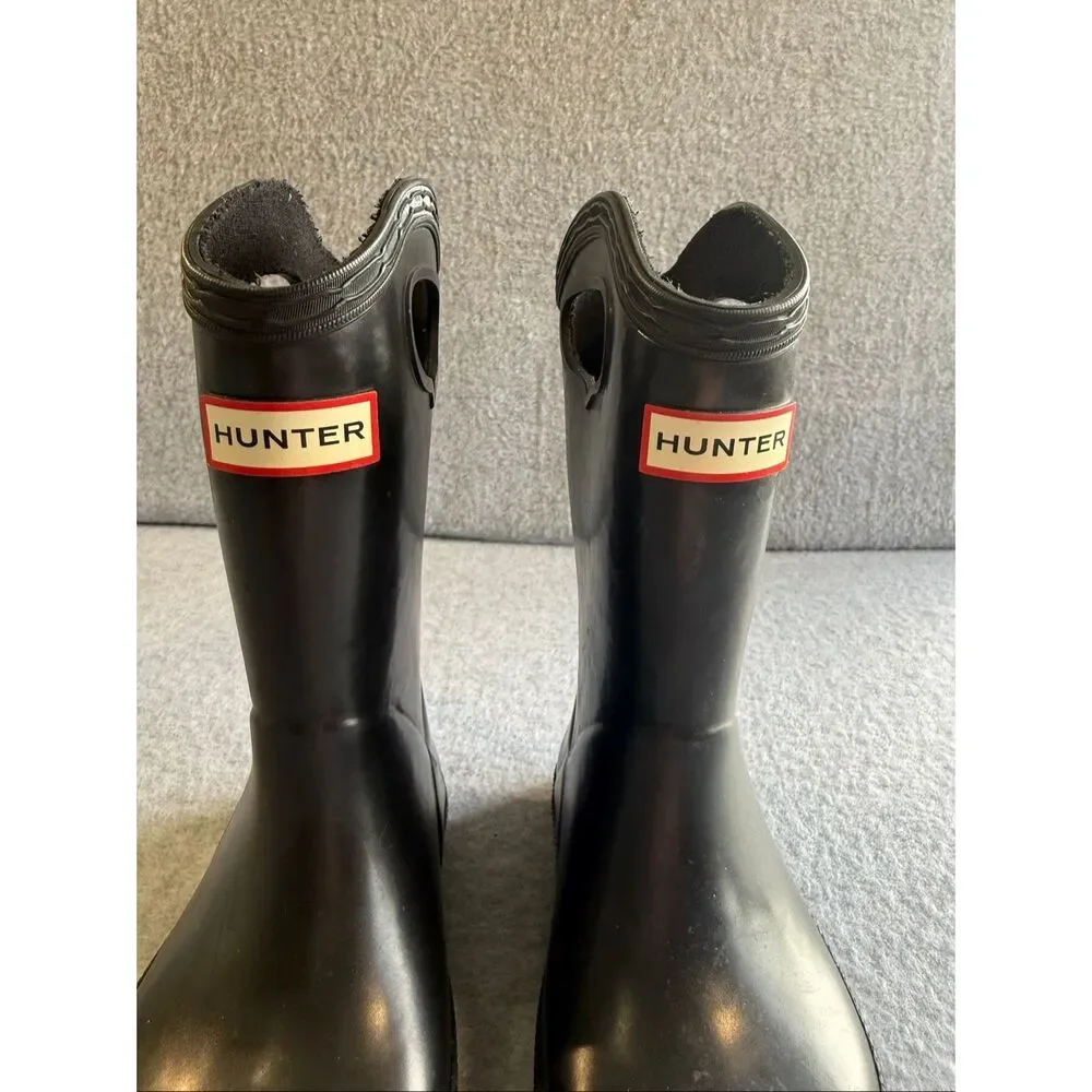 Hunter black hunter boots toddler 7